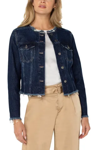 23" CLASSIC JEAN JACKET W/ FRAY