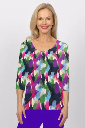 4237e Sorento 3/4 Raglan - Purple Haze