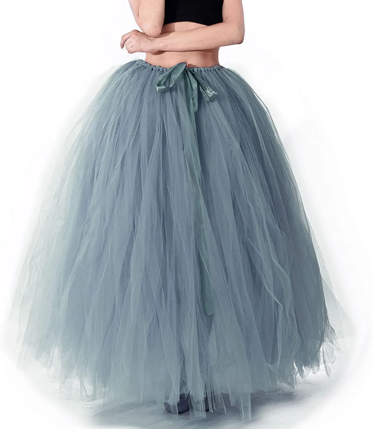 Adult Tutus Skirt for Women Women Fashion Skirts Tulle Tutu Long Skirt Tulle High Waist Skirt Wedding Midi
