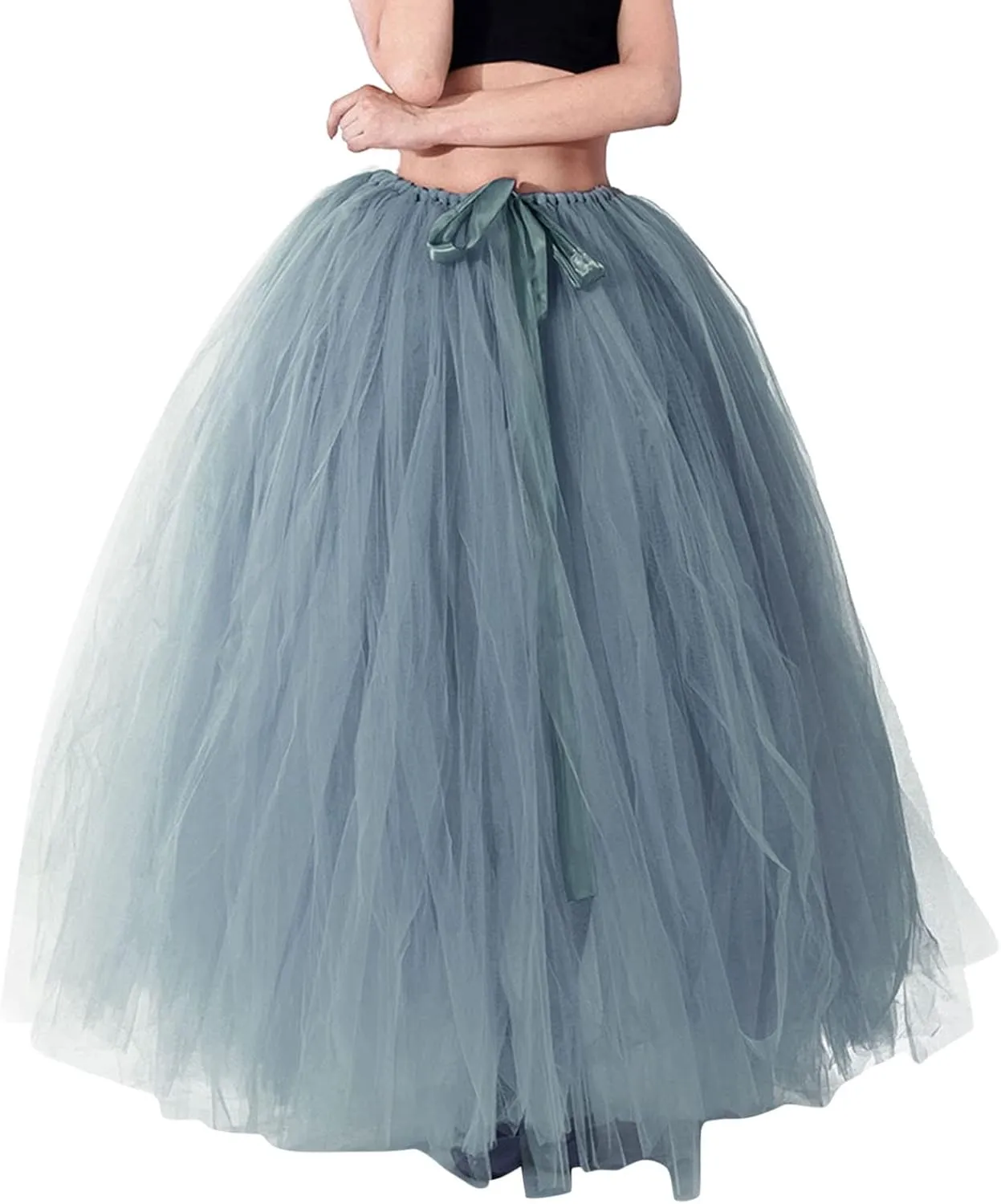 Adult Tutus Skirt for Women Women Fashion Skirts Tulle Tutu Long Skirt Tulle High Waist Skirt Wedding Midi