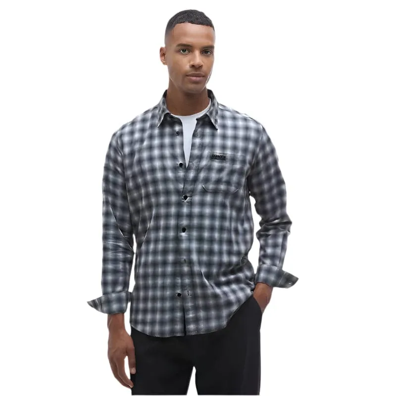 Barbour International Men's Richer Regular Long-Sleeved Shirt In Black