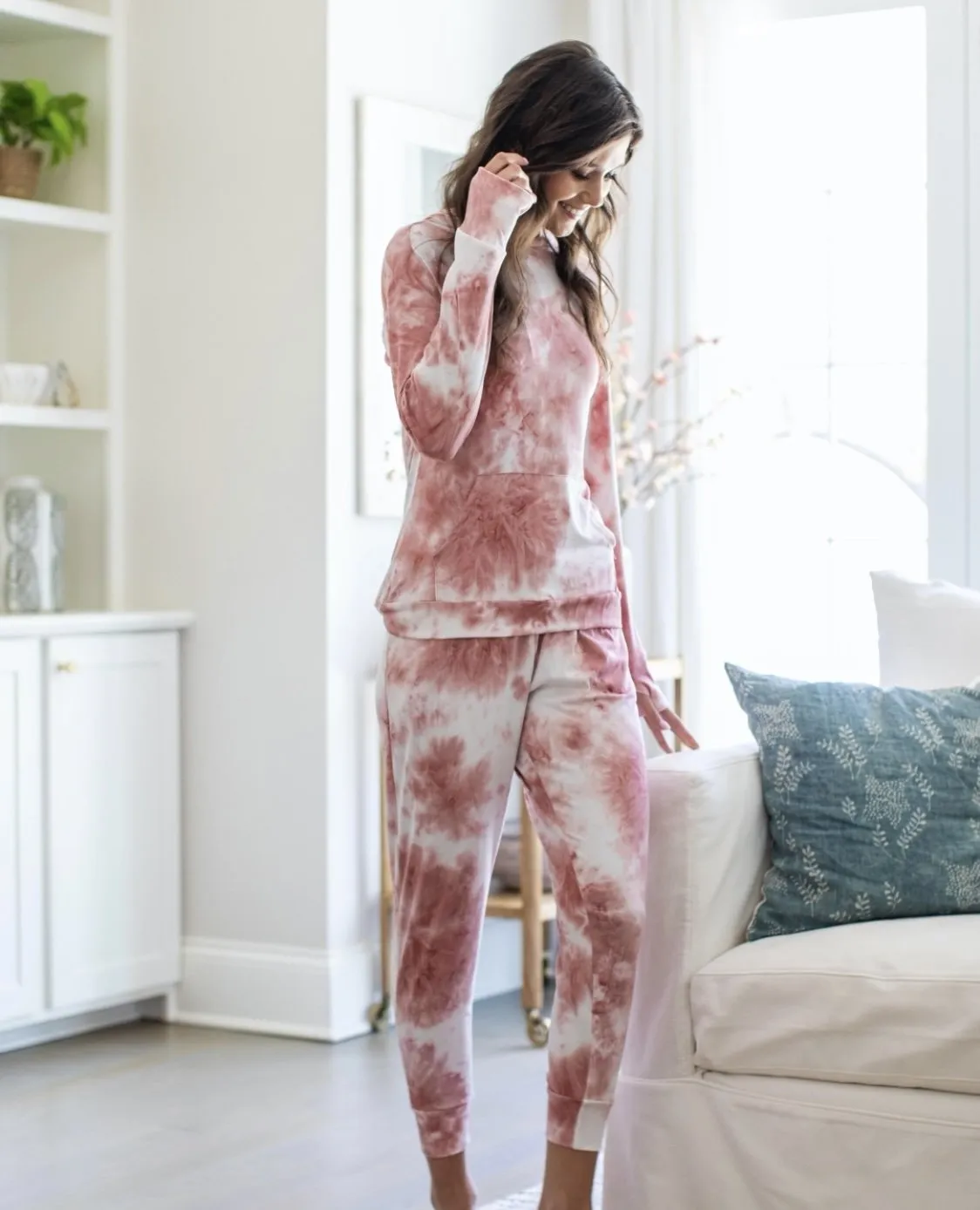 Blush Tie Dye Hoodie