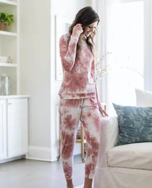 Blush Tie Dye Hoodie