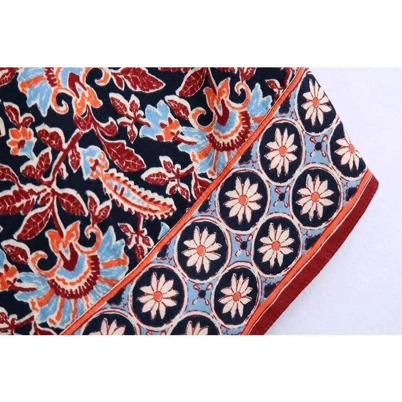 BOHO STYLE KNOT MINI SKIRT