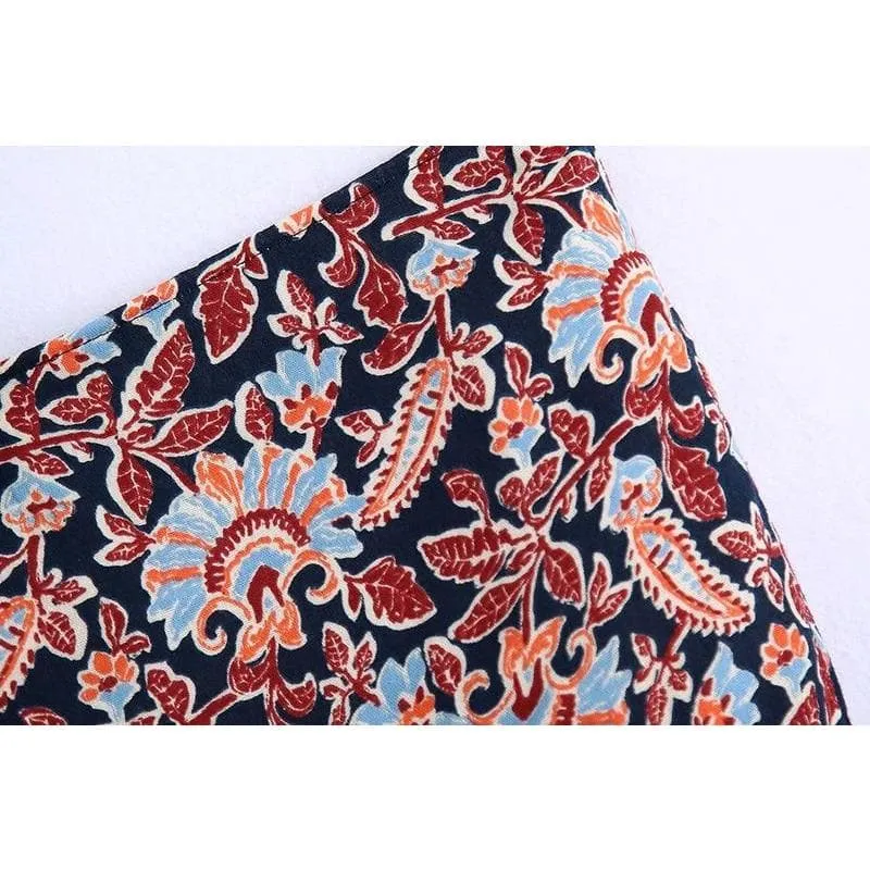 BOHO STYLE KNOT MINI SKIRT