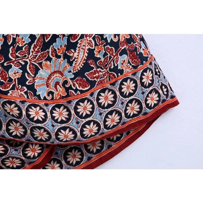 BOHO STYLE KNOT MINI SKIRT
