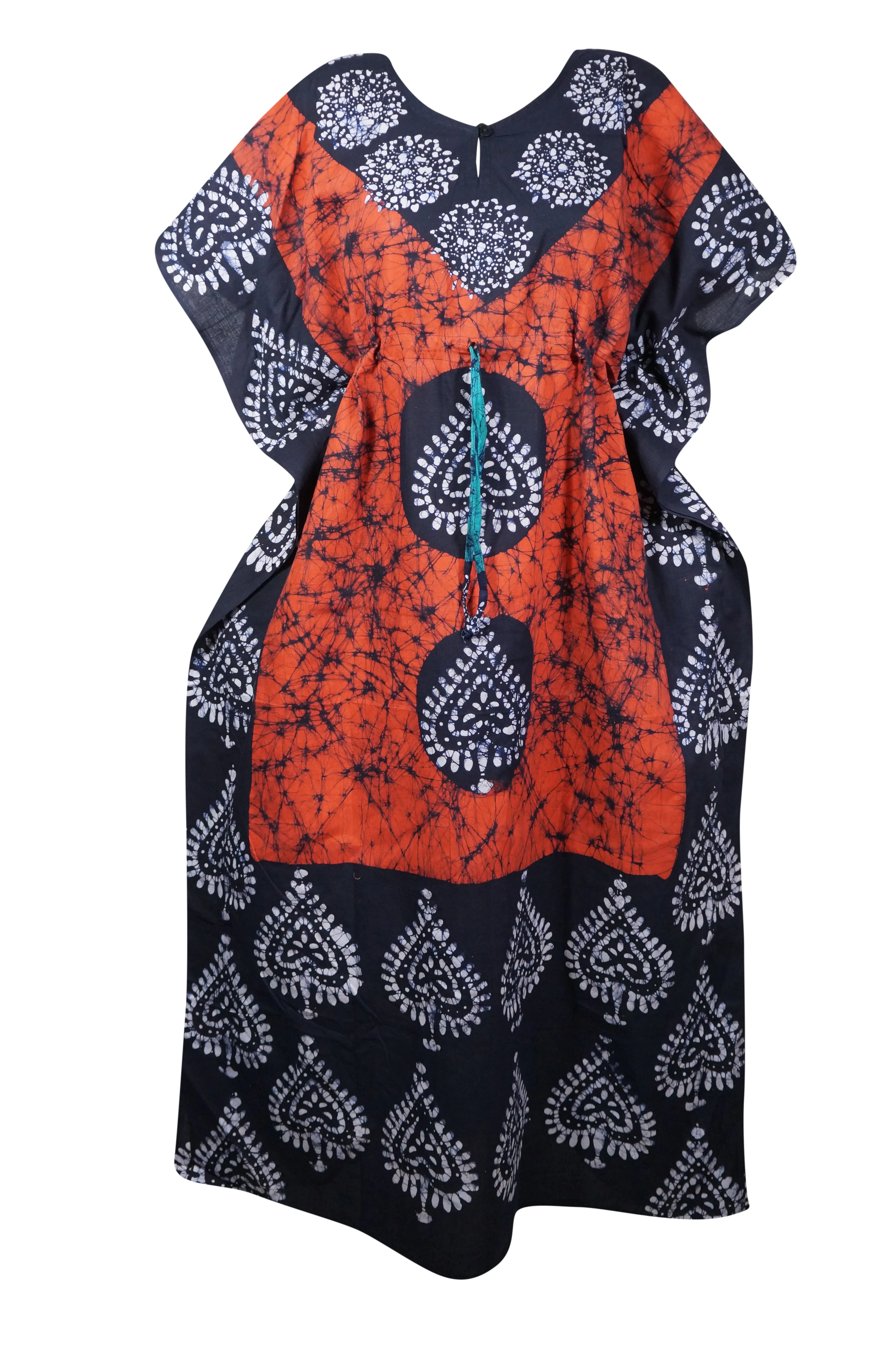 Caftan Maxi Dresses, Boho Chic  Dress, Orange, Black Stylish Kaftan Dress L-3XL