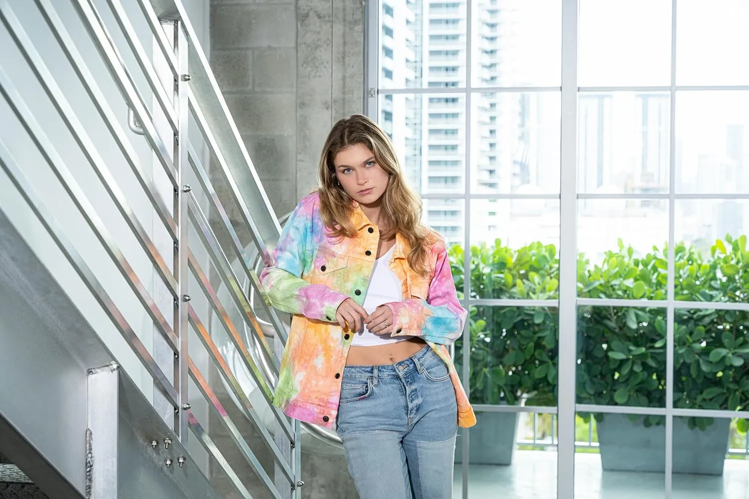 Colortone Tie Dye Denim Jean Jackets for Men and Women