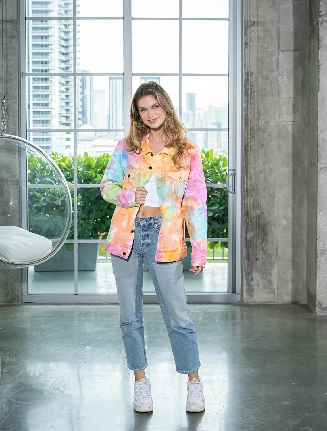 Colortone Tie Dye Denim Jean Jackets for Men and Women