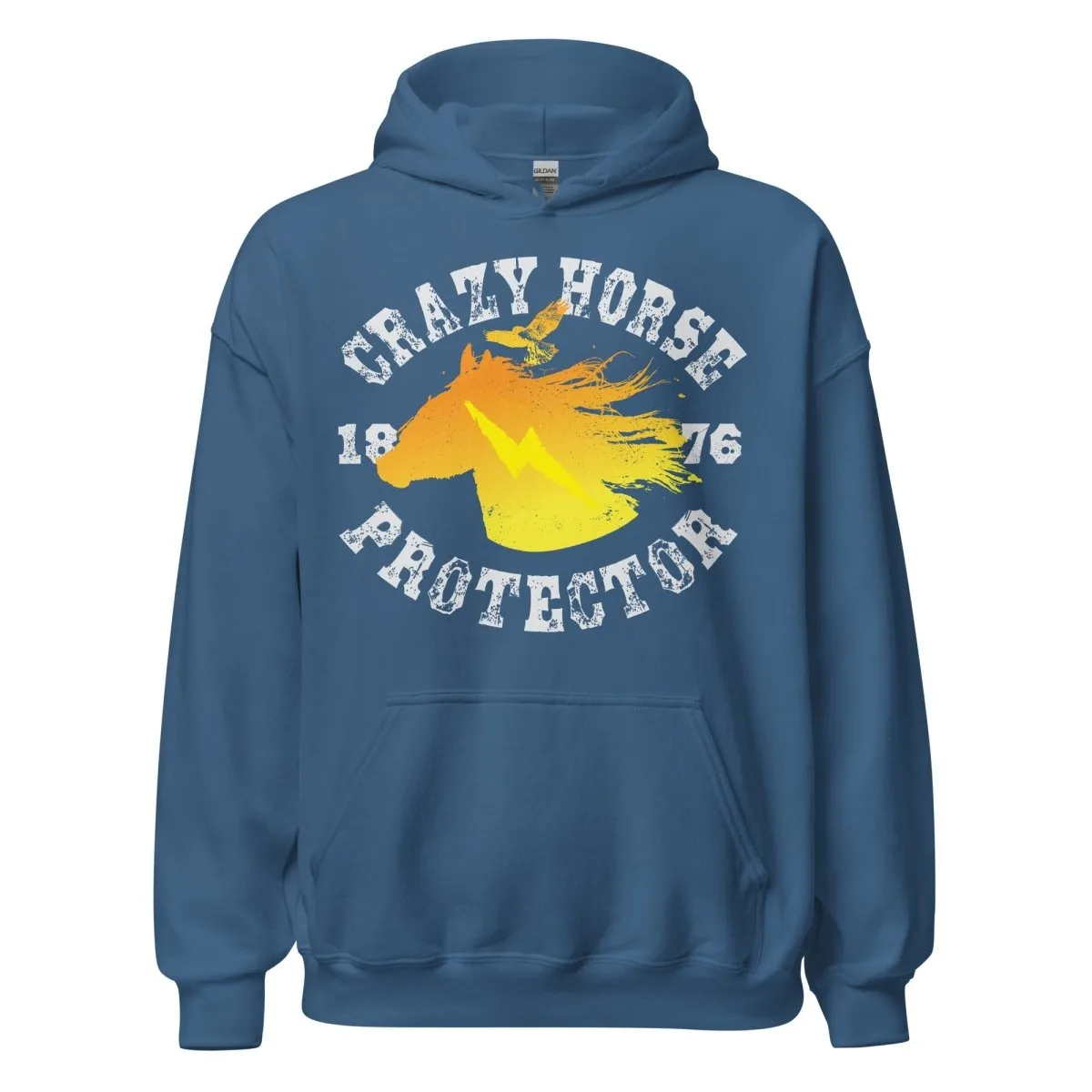 Crazy Horse Protector Fleece Hoodie, 1876, Freedom Fighter