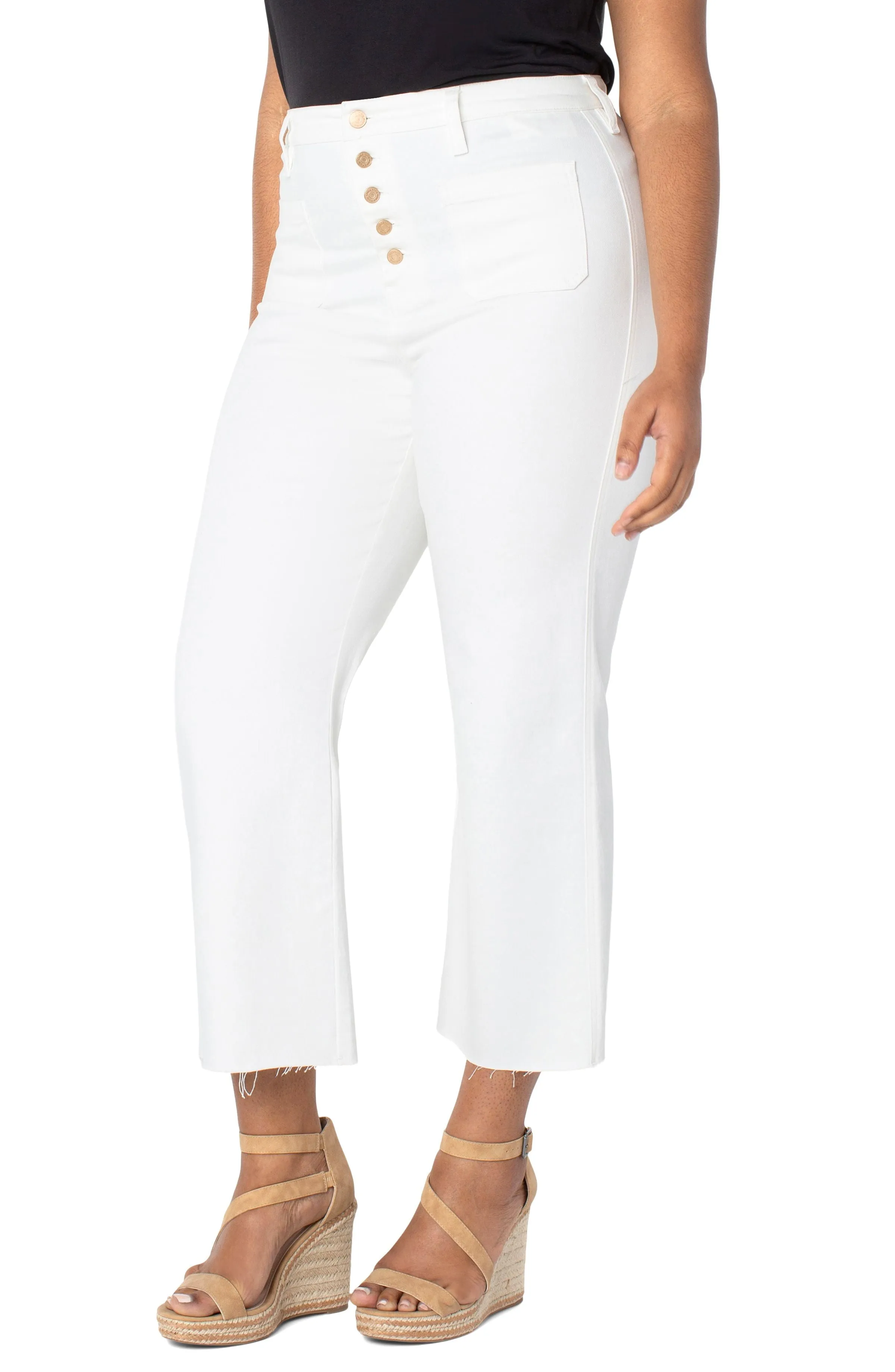 CURVY SABRA HIGH-RISE WIDE LEG JEAN - LIVERPOOL LOS ANGELES