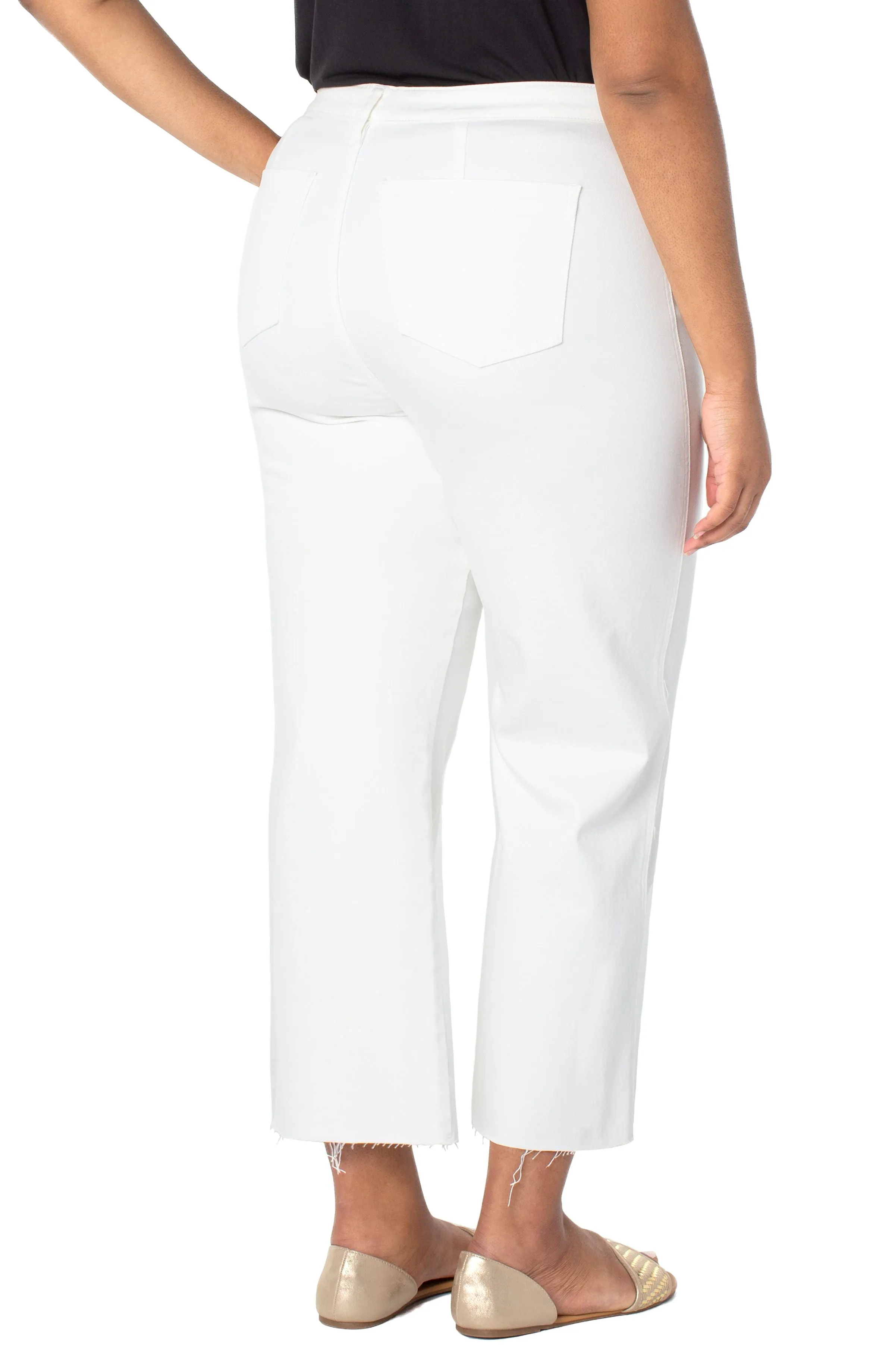CURVY SABRA HIGH-RISE WIDE LEG JEAN - LIVERPOOL LOS ANGELES