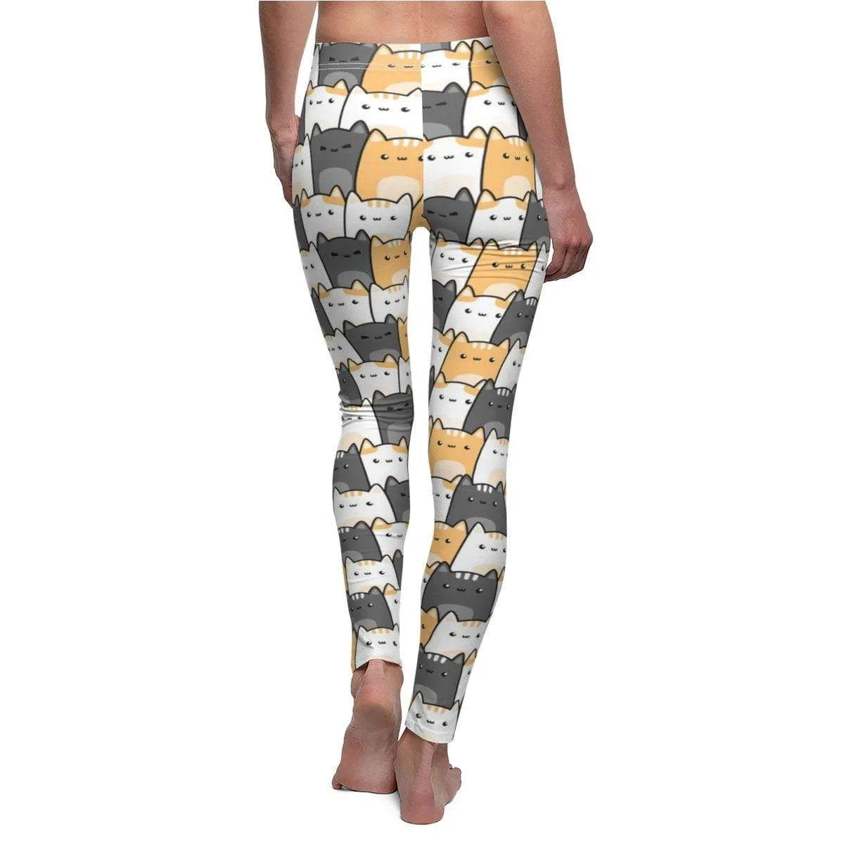 Cute Cats Doodle Art Leggings