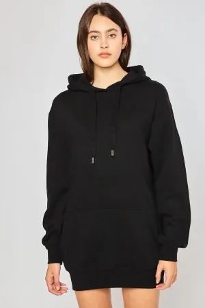 FLEECE OVERSIZED HOODIE TUNIC