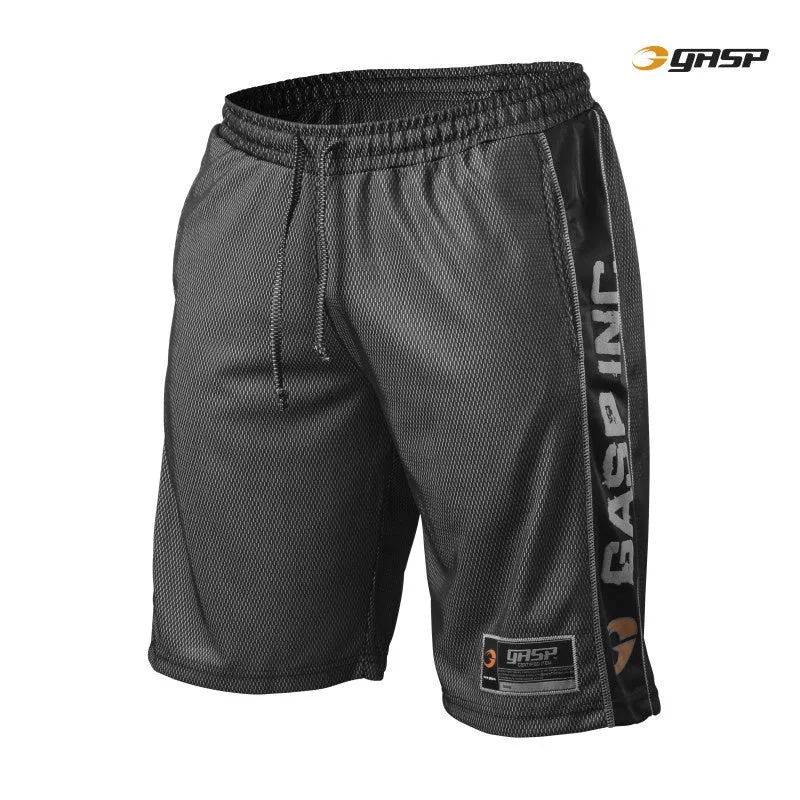 GASP NO1 MESH SHORTS (Black) - ملابس رياضية