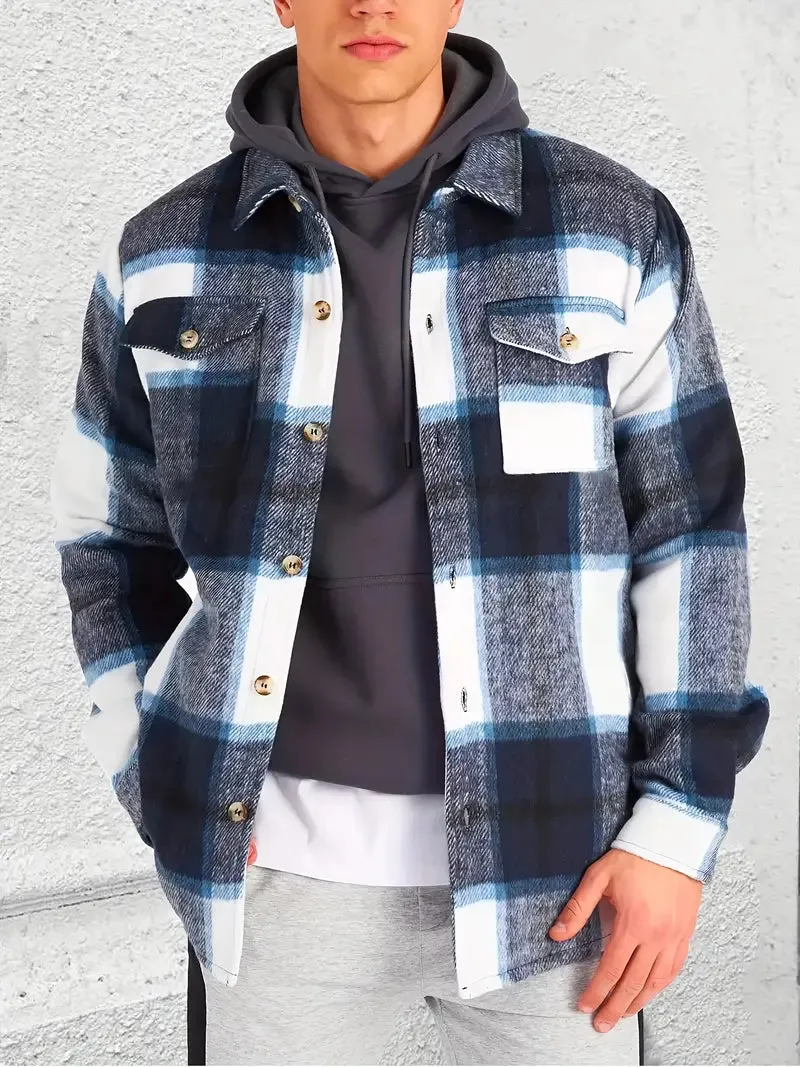 Geruit herenjack - Casual overhemdjack voor herfst & winter