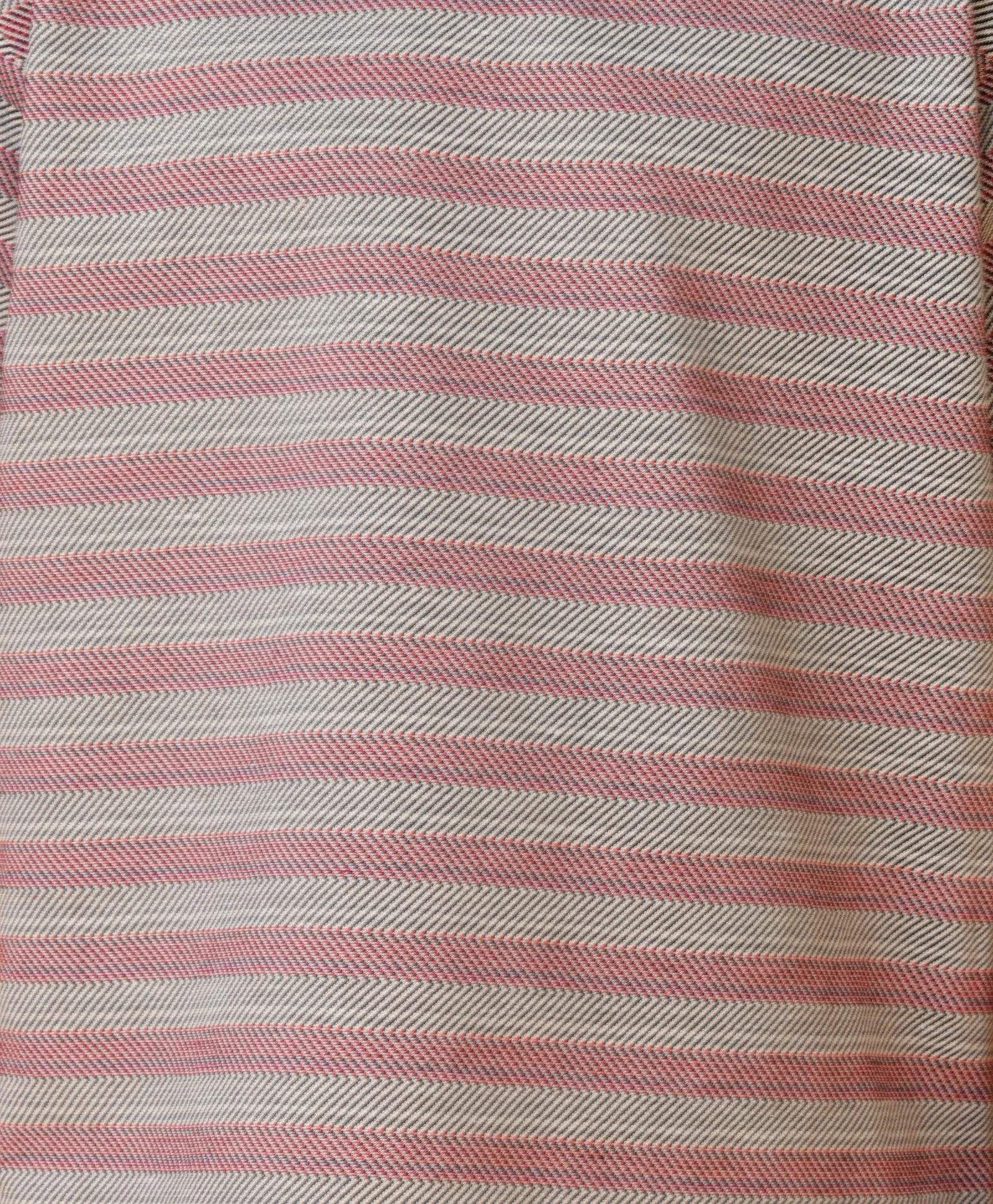 GREY RED STRIPED SHORT SLEEVES BOYS T-SHIRT -RED/BLACK