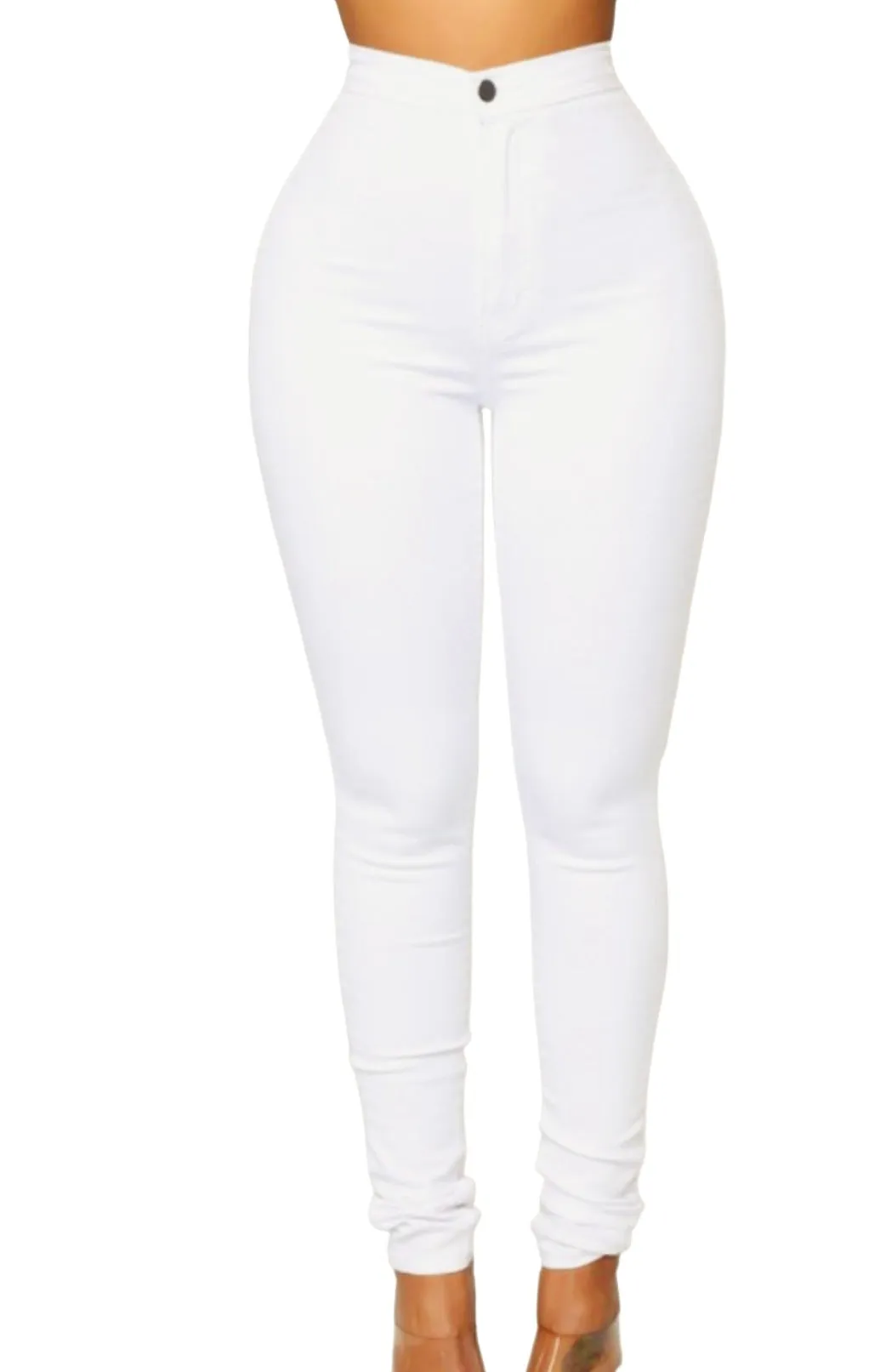 High rise stretch pants