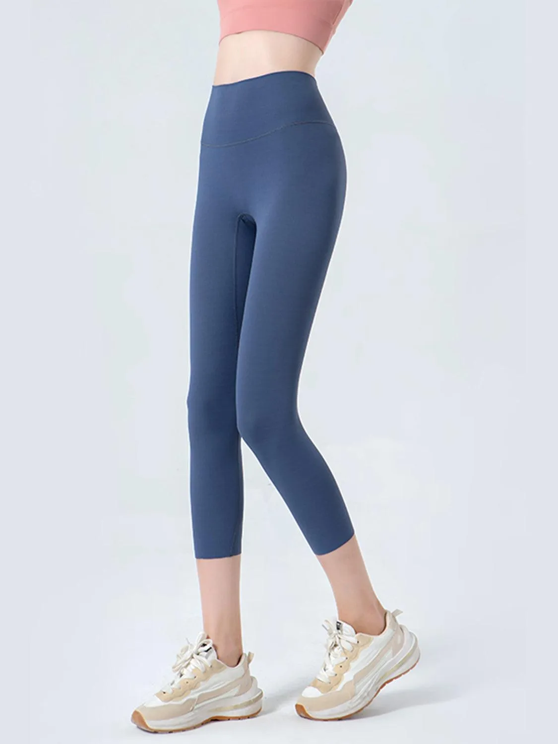 Highly Stretchy Sports Cropped Leggings