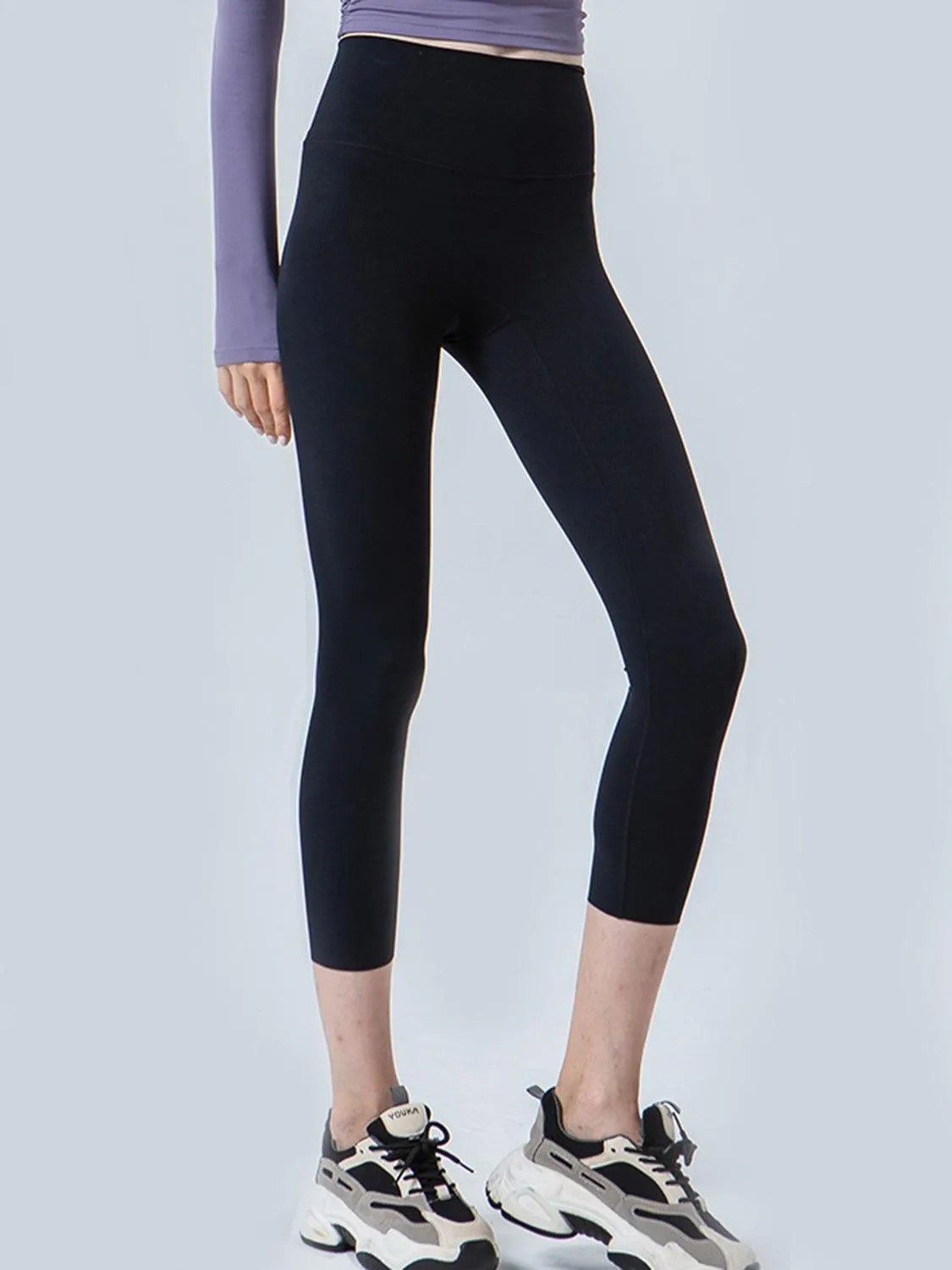 Highly Stretchy Sports Cropped Leggings