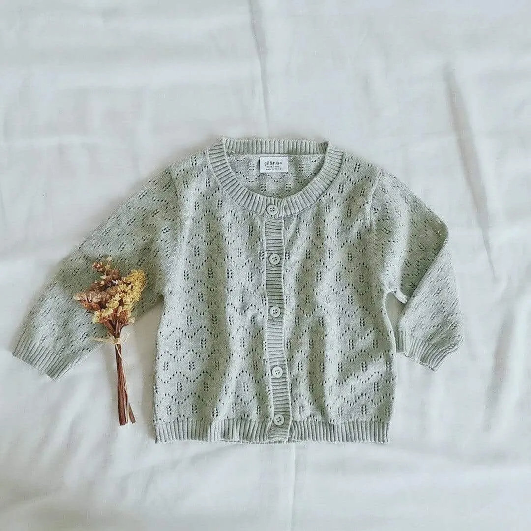 Hollow Knitted Cardigan
