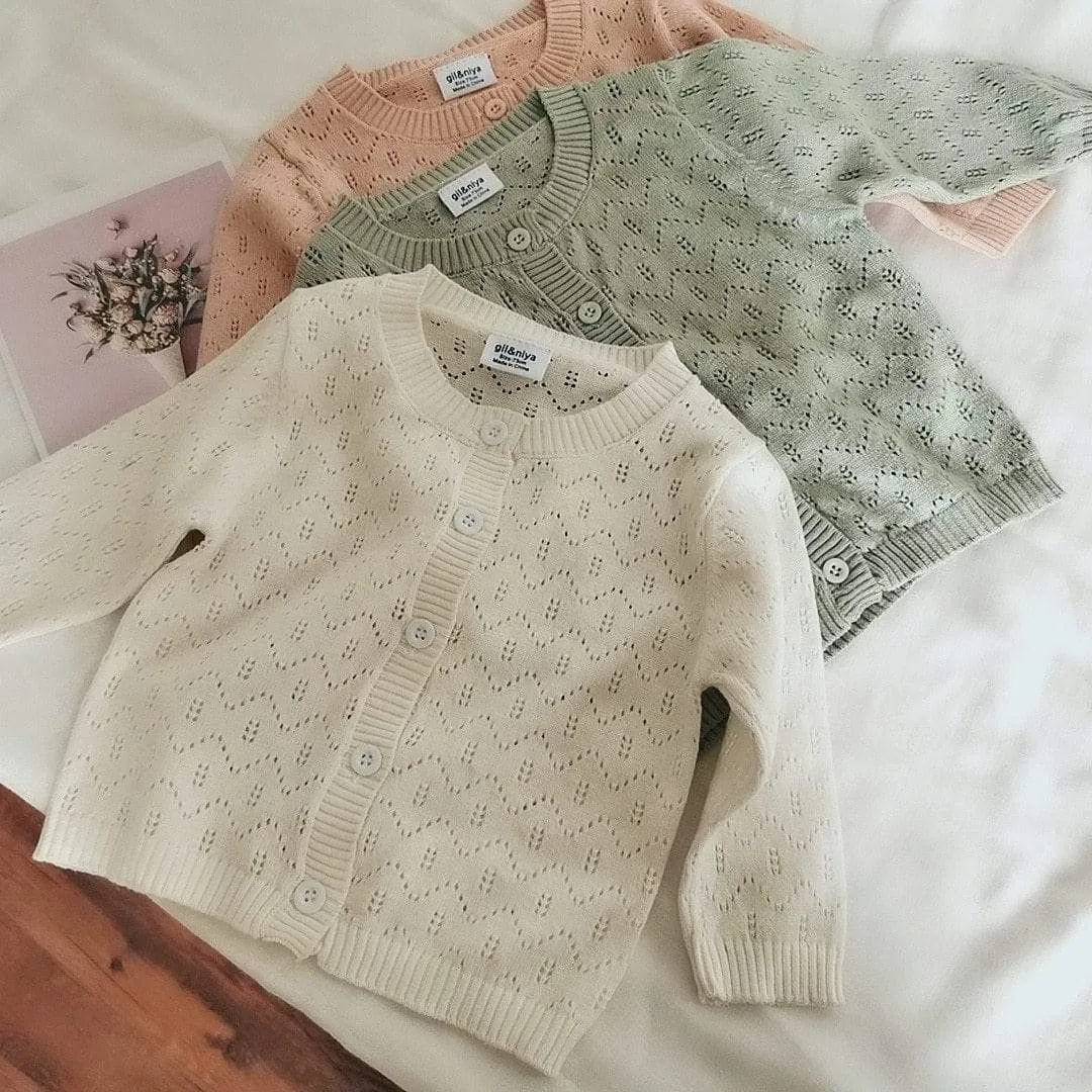 Hollow Knitted Cardigan