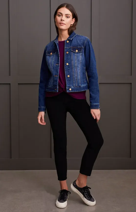 JACKET - CLASSIC DENIM JACKET WITH POCKETS
