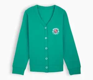 Jersey Cardigan - Jade Green