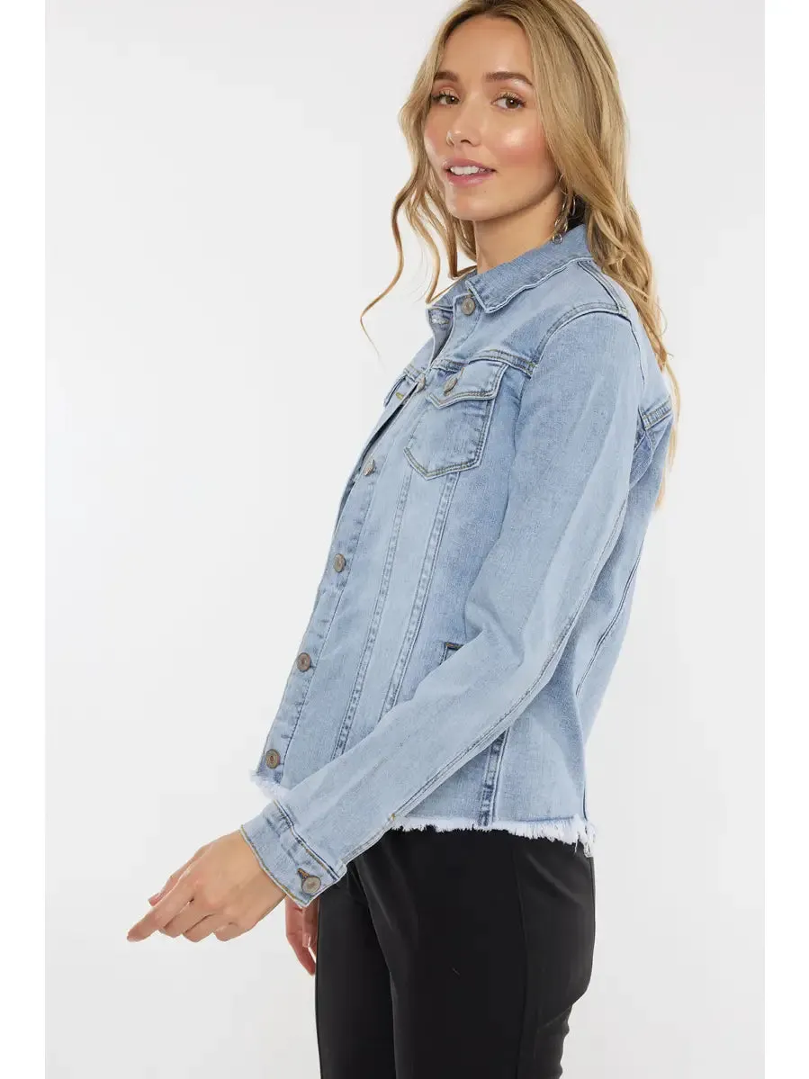 KanCan Fray Denim Jacket