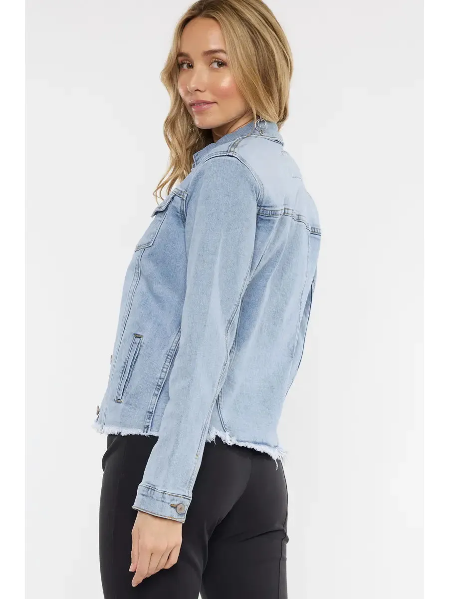 KanCan Fray Denim Jacket