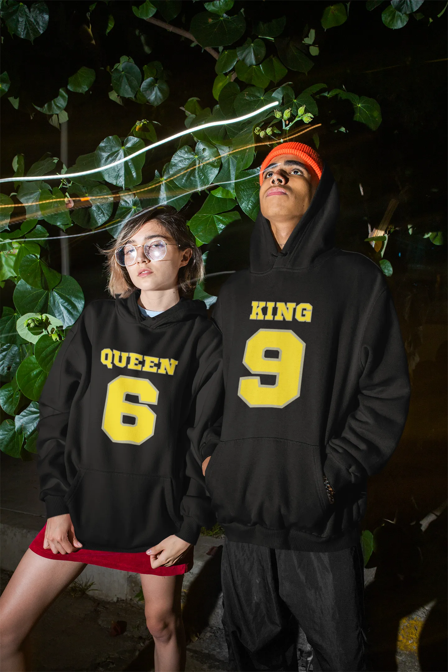 King and Queen Hoodies - Match Made in Love: 69 Sports-style
