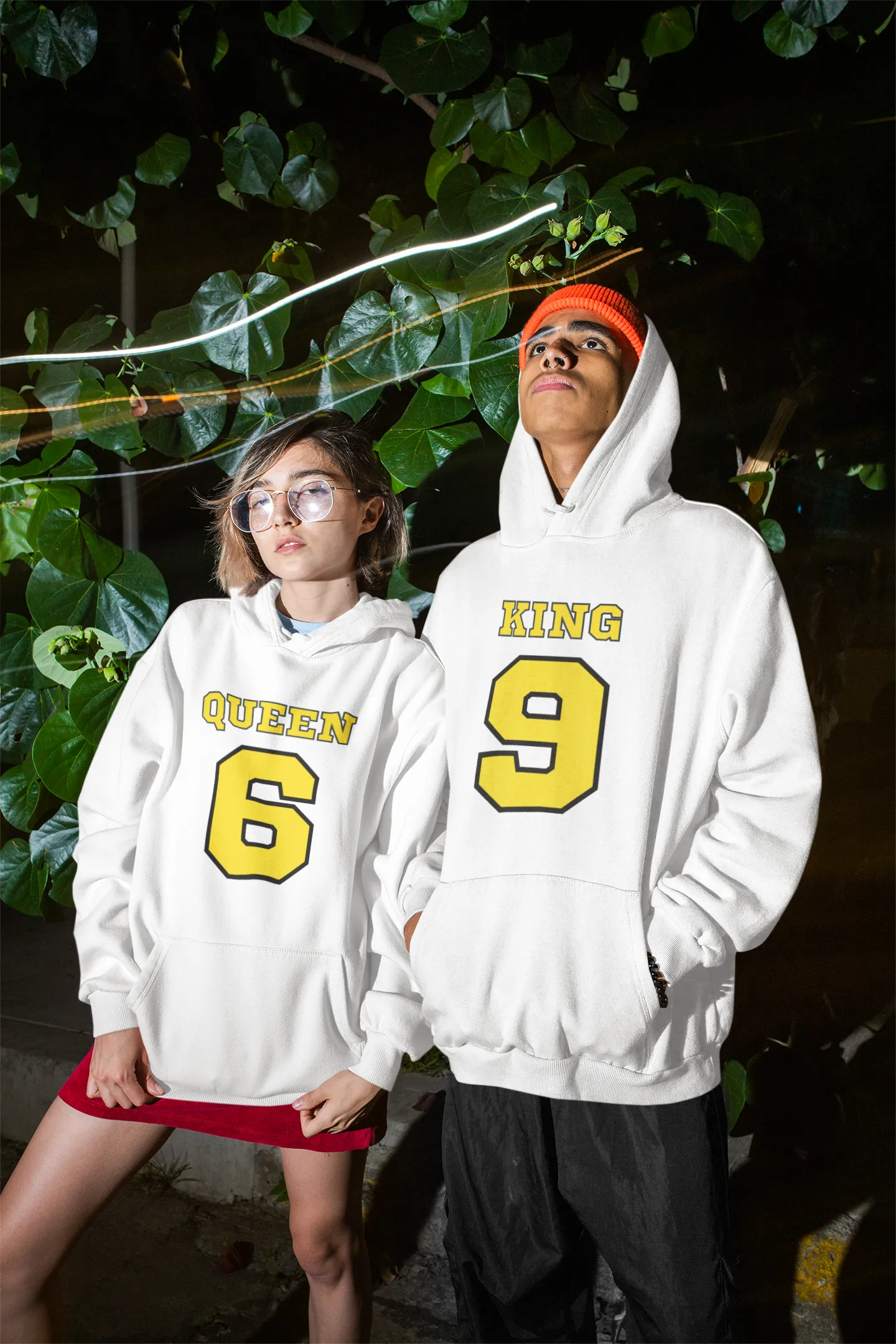 King and Queen Hoodies - Match Made in Love: 69 Sports-style