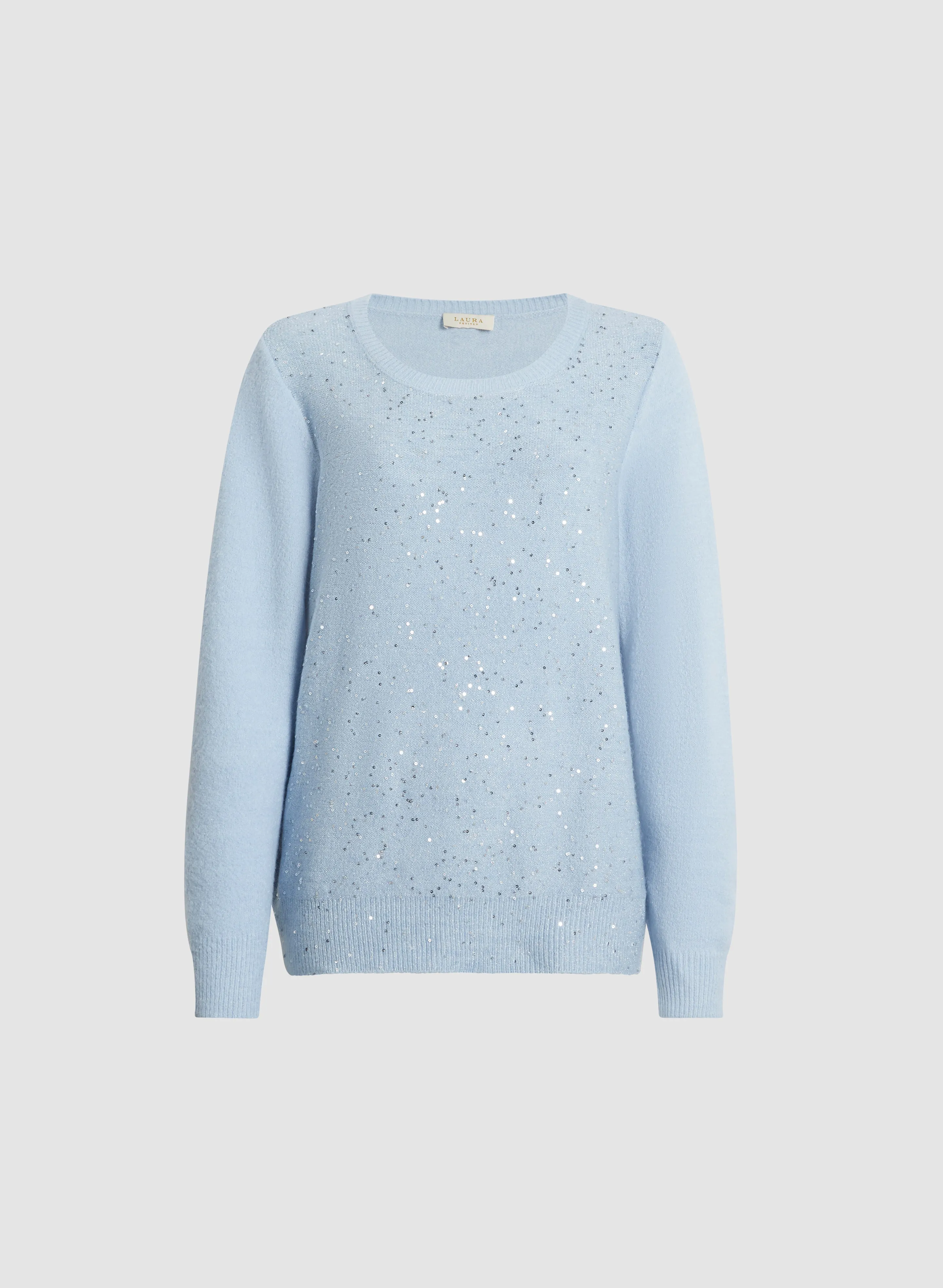 Mini Sequin Crewneck Sweater