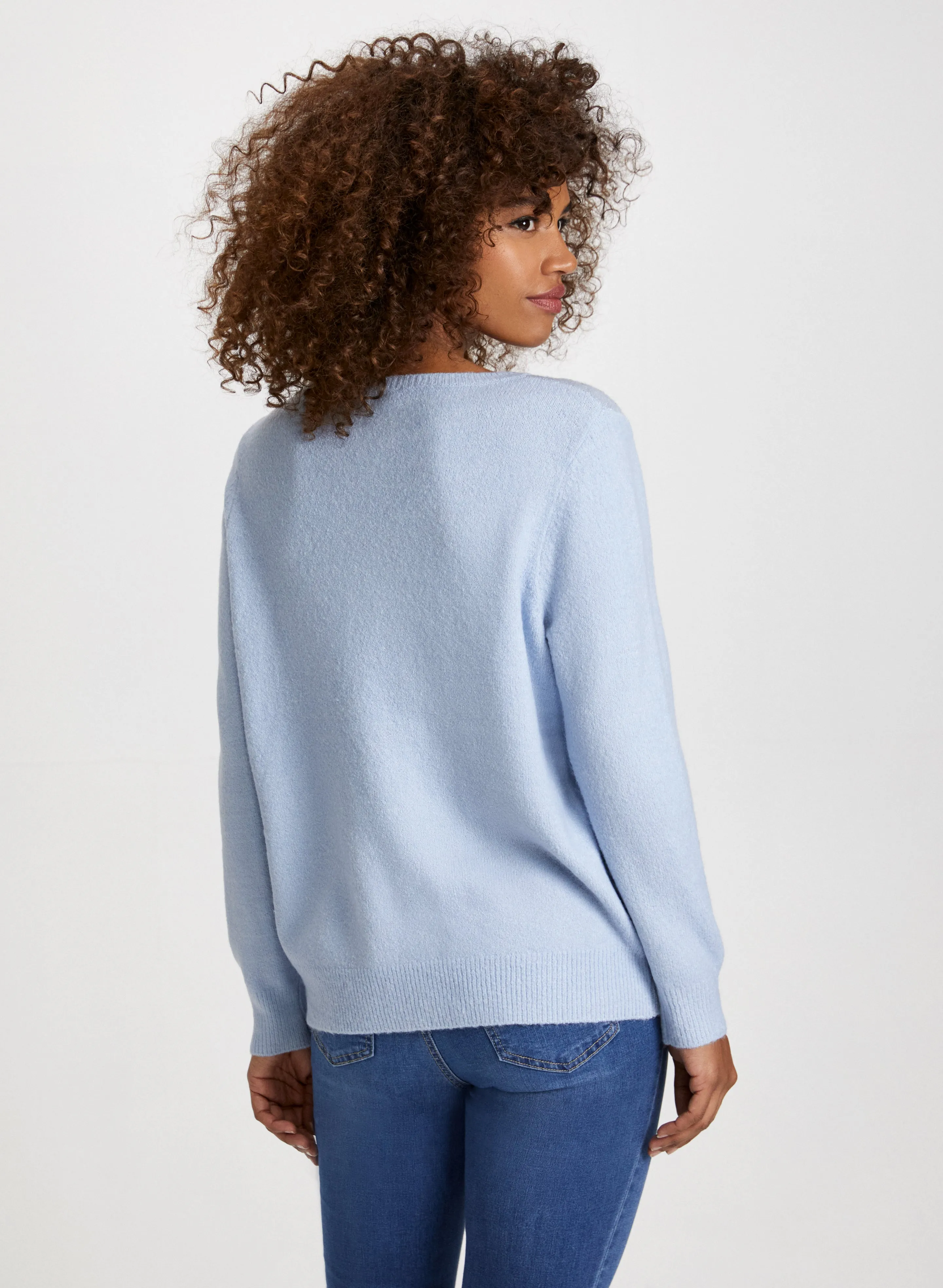 Mini Sequin Crewneck Sweater
