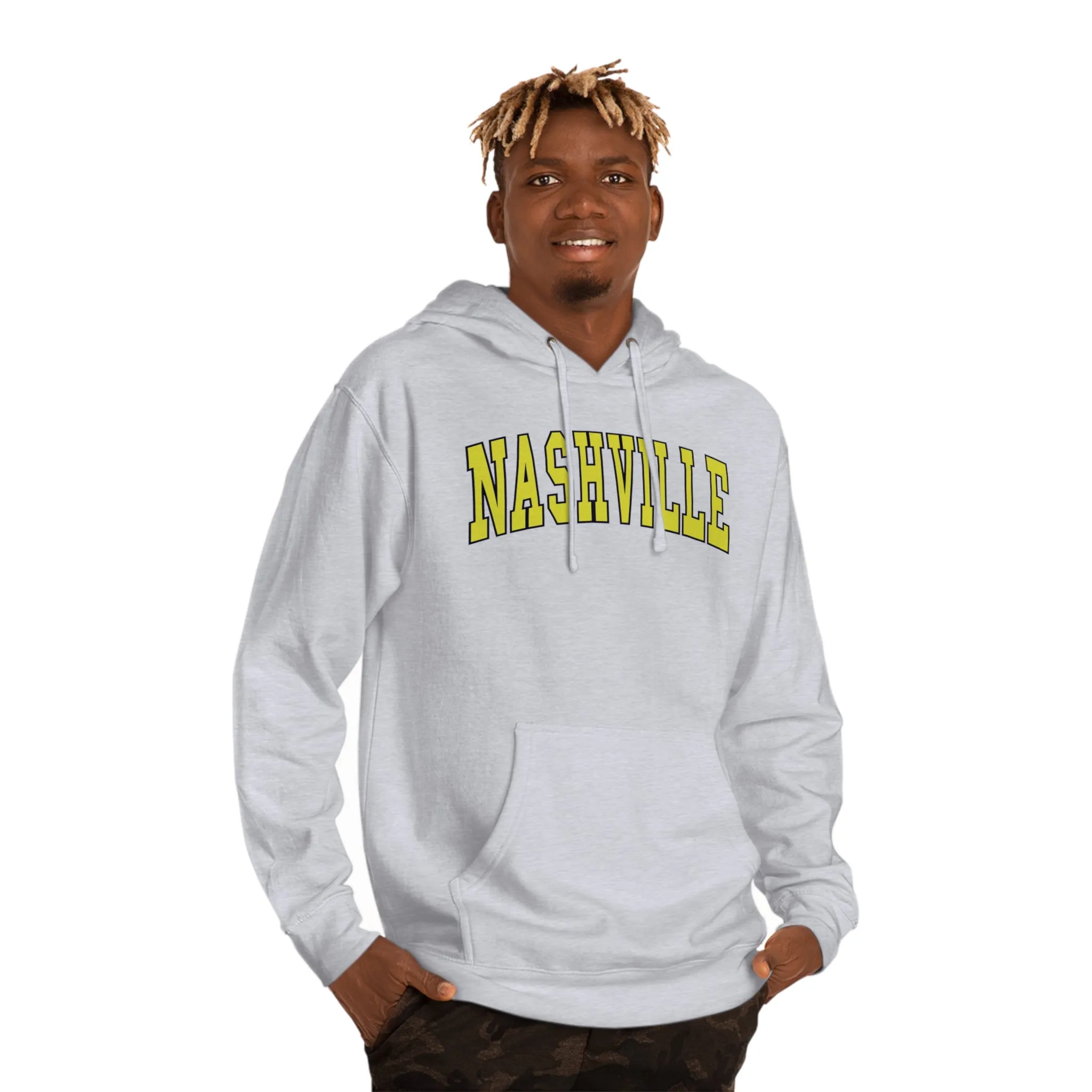Nashville College Text Unisex Hooded Sweatshirt