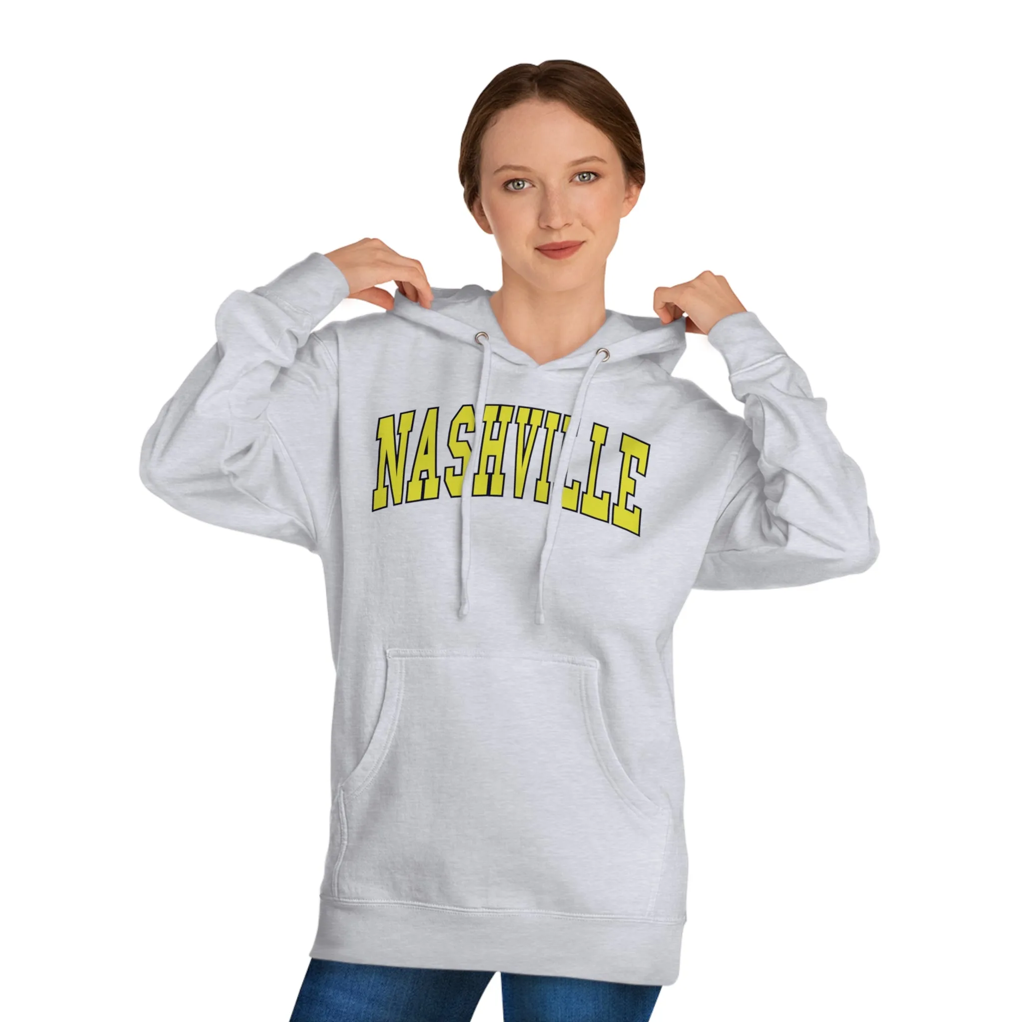 Nashville College Text Unisex Hooded Sweatshirt