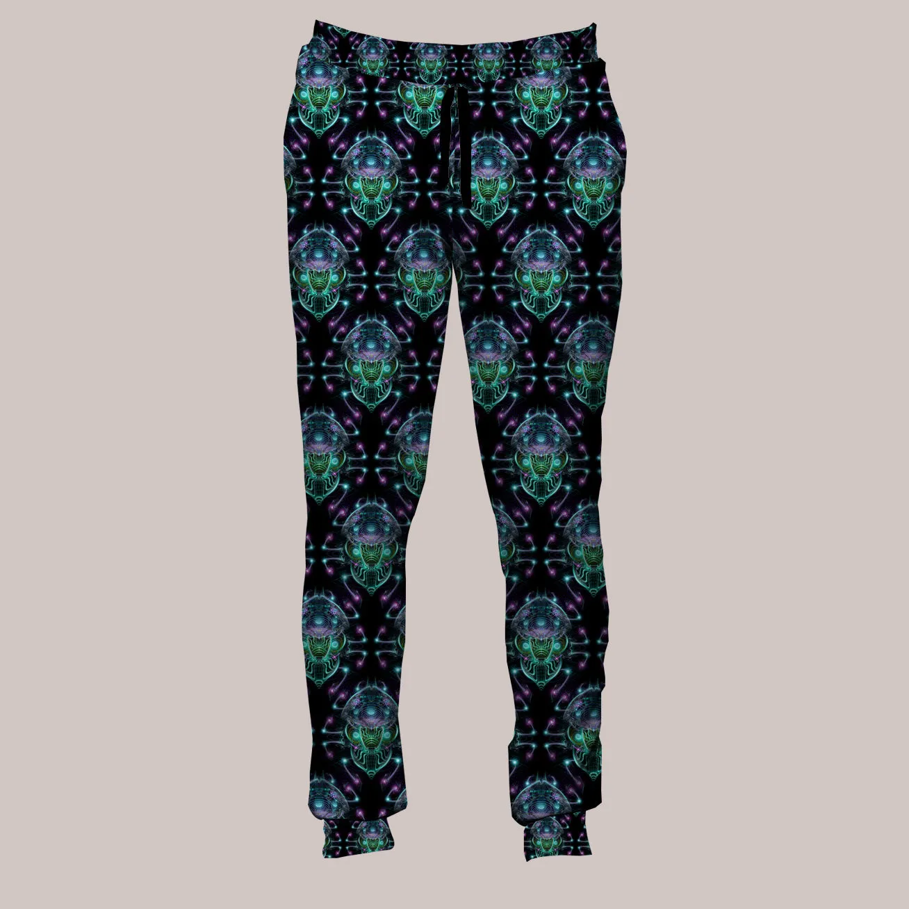 Psychedelic Joggers (UV/RGB, Eco-Friendly, Unisex, Fleece-Lined) | ILLUMINATRIX
