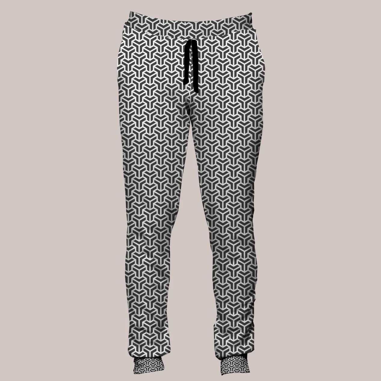 Psychedelic Joggers (UV/RGB, Eco-Friendly, Unisex, Fleece-Lined) | INTERLACE