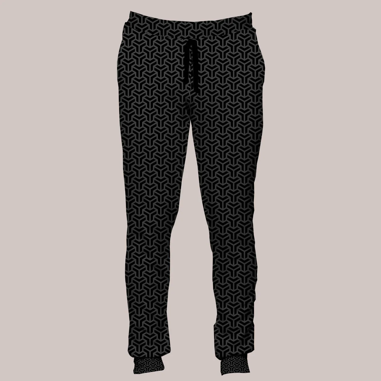 Psychedelic Joggers (UV/RGB, Eco-Friendly, Unisex, Fleece-Lined) | INTERLACE