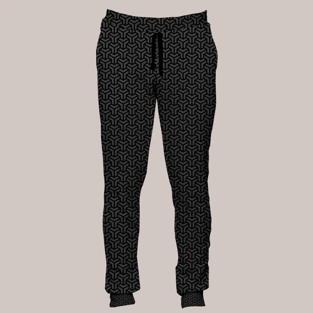 Psychedelic Joggers (UV/RGB, Eco-Friendly, Unisex, Fleece-Lined) | INTERLACE