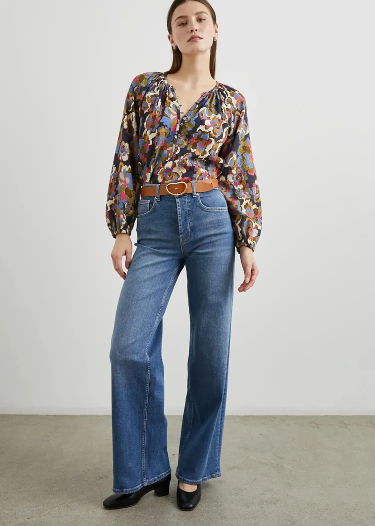 Rails Indi Top- Navy Wildflower