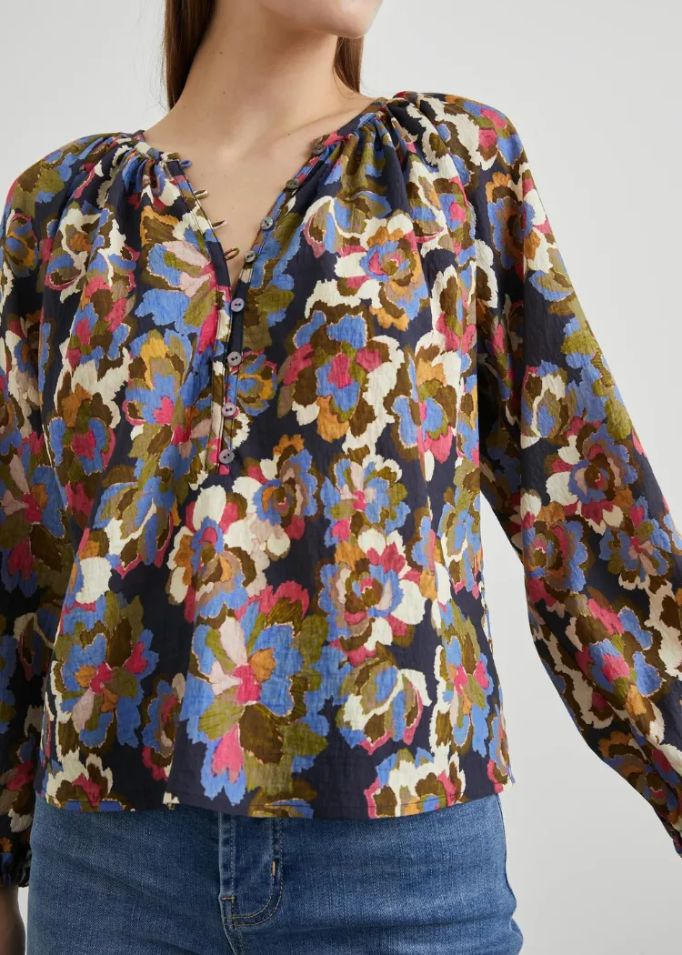 Rails Indi Top- Navy Wildflower
