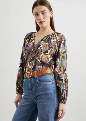 Rails Indi Top- Navy Wildflower