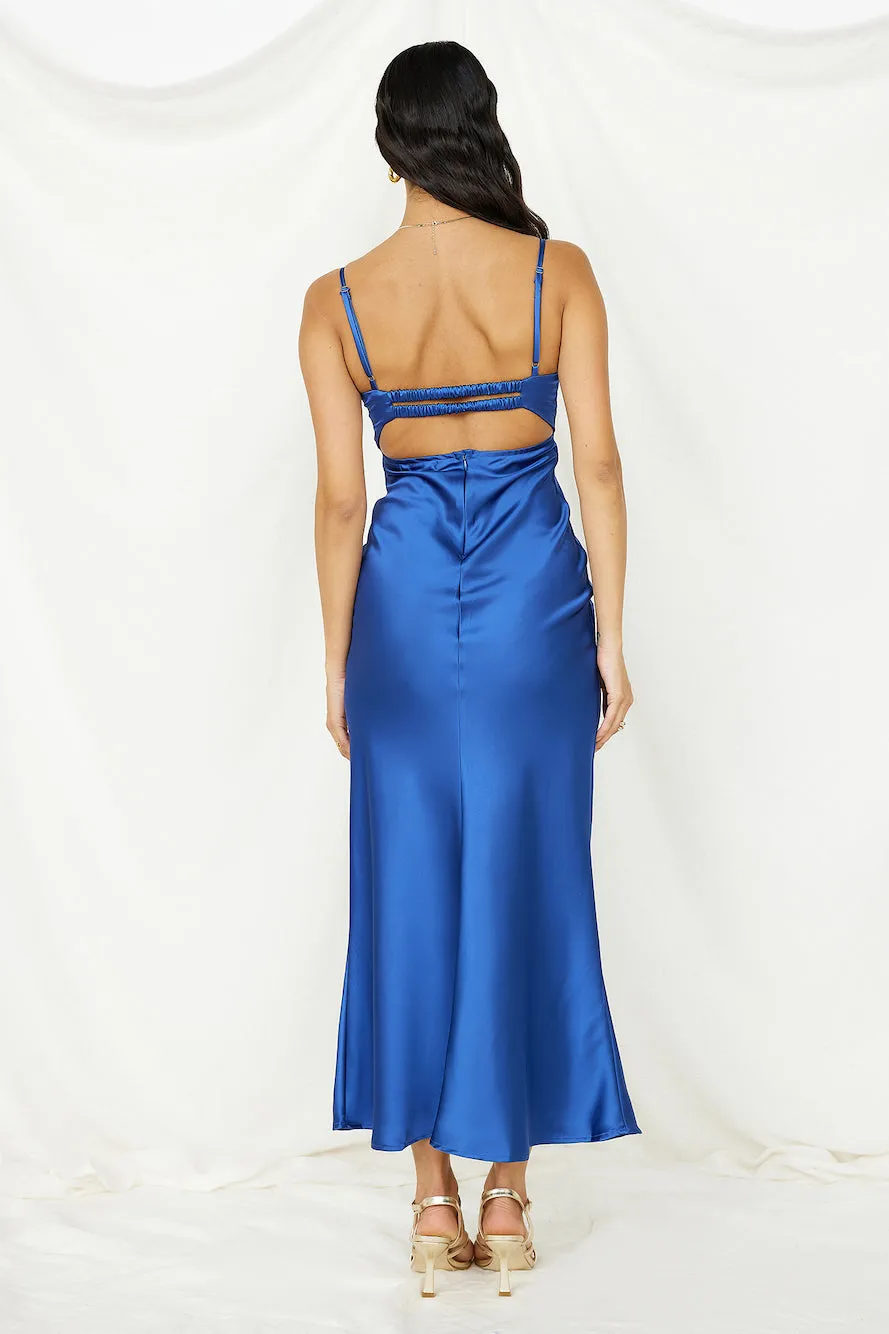 Roaming Girl Maxi Dress Blue