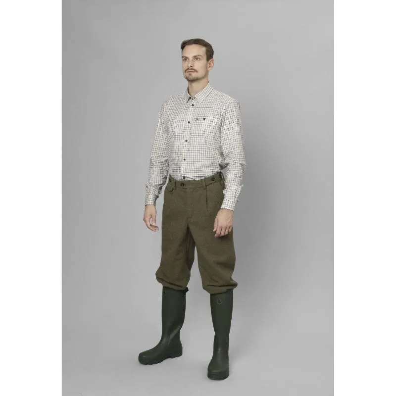 Seeland Oxford Mens Shooting Shirt - Grape Leaf/Terracotta Check