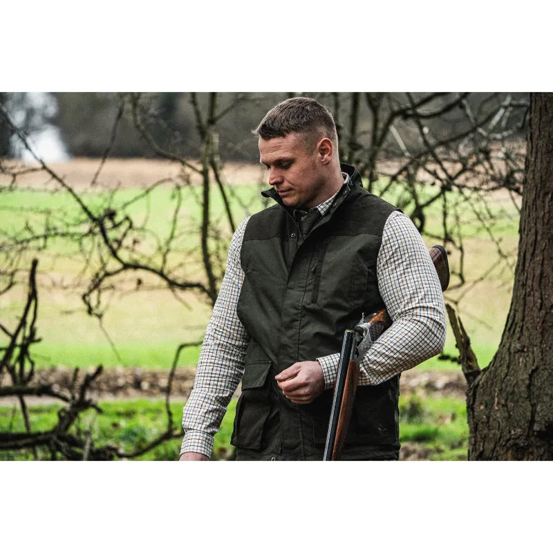 Seeland Oxford Mens Shooting Shirt - Grape Leaf/Terracotta Check