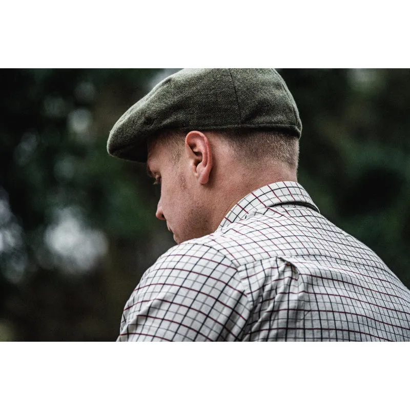 Seeland Oxford Mens Shooting Shirt - Grape Leaf/Terracotta Check