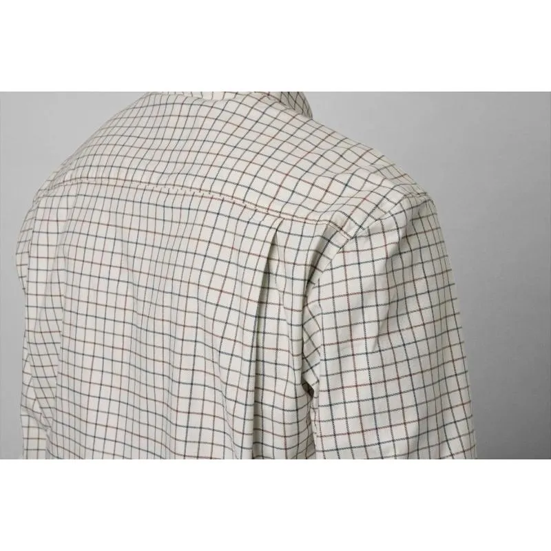 Seeland Oxford Mens Shooting Shirt - Grape Leaf/Terracotta Check