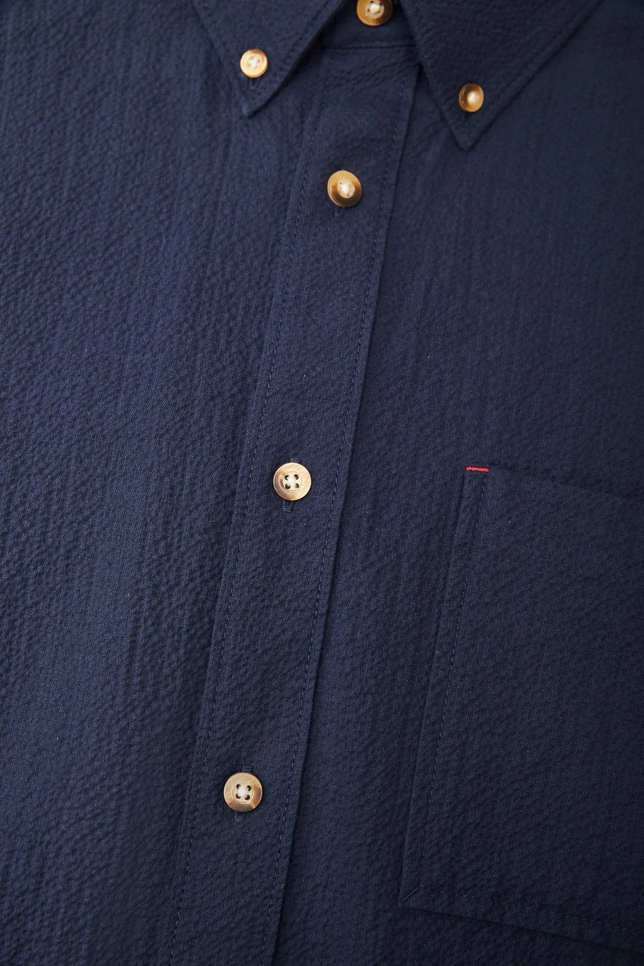 Seersucker Smart Fit Short Sleeve Casual Shirt