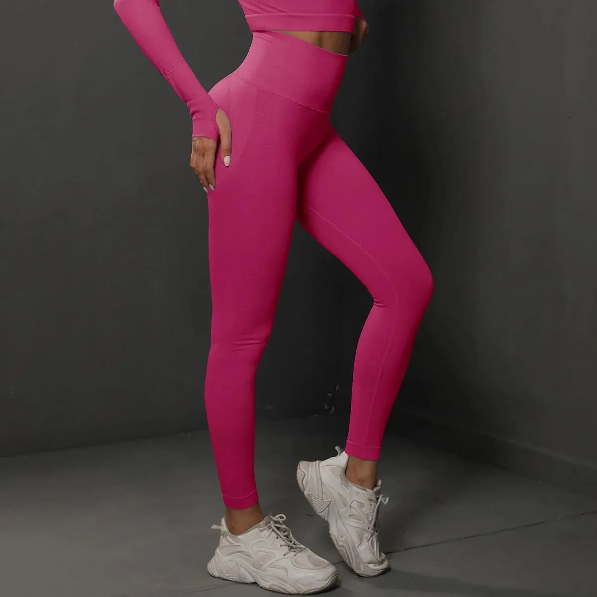 Solid Color Stretchy Ruched Push-Up Booty Extra High Waisted Leggings